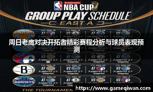 周日老鹰对决开拓者精彩赛程分析与球员表现预测